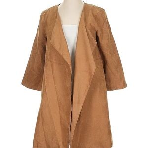 H&M Women's Brown Suede Trench Coat